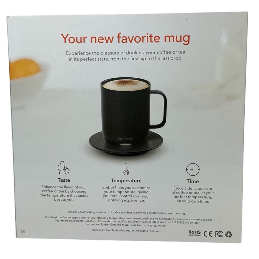 Ember Temperature Control Mug
Black 10oz - Picture 2 of 11